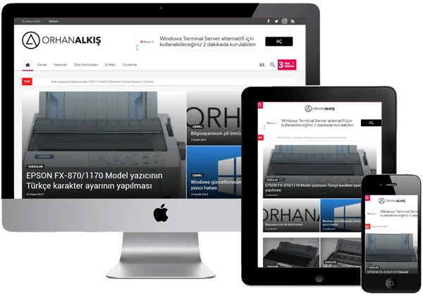 Orhan Alkış Kişisel Web Tasarım