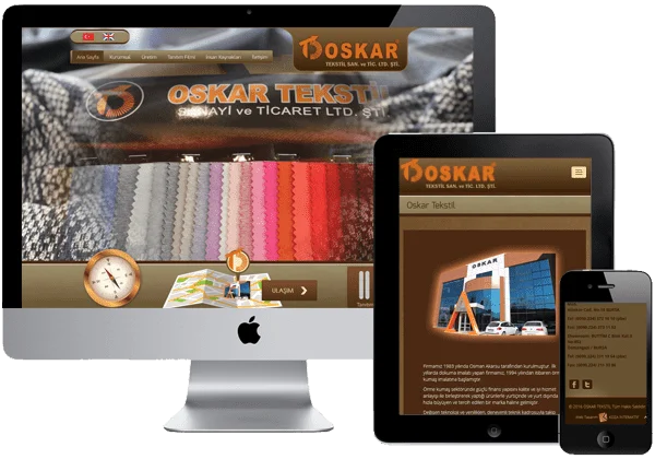 Oskar Tekstil Web Tasarım