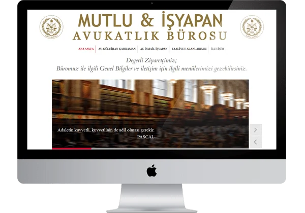 Mutlu & İşyapan Hukuk Bürosu Web Tasarım
