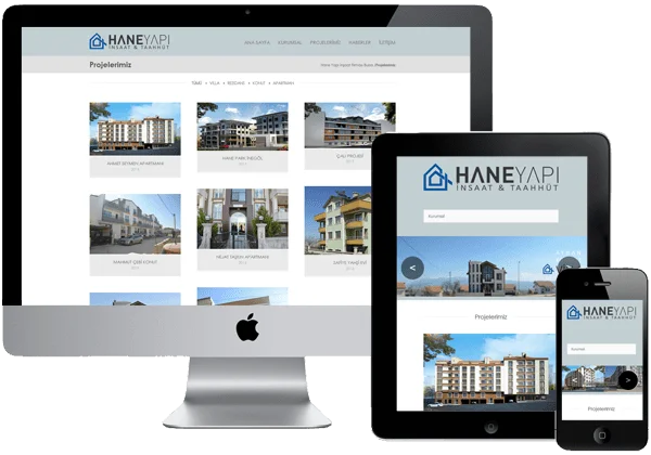 Hane Yapı İnşaat Web Tasarım